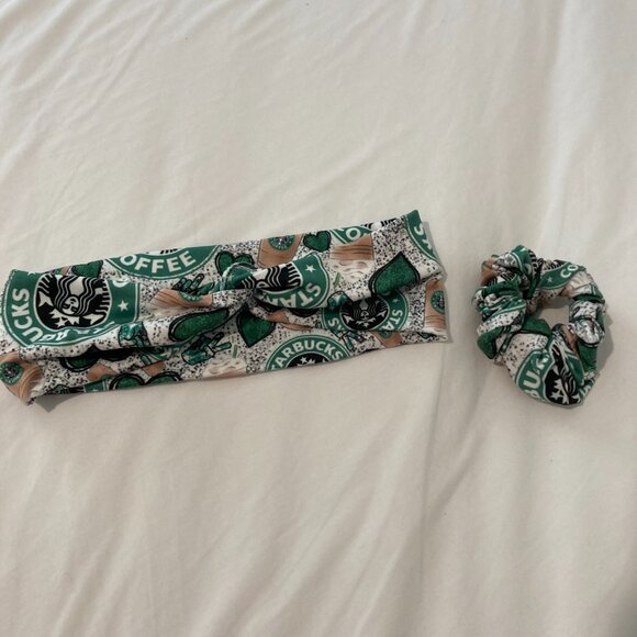 Starbucks Headband and Scrunchie - Picture 2 of 3